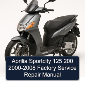 Aprilia Sportcity 125 200 2000-2008 Factory Service Repair Manual