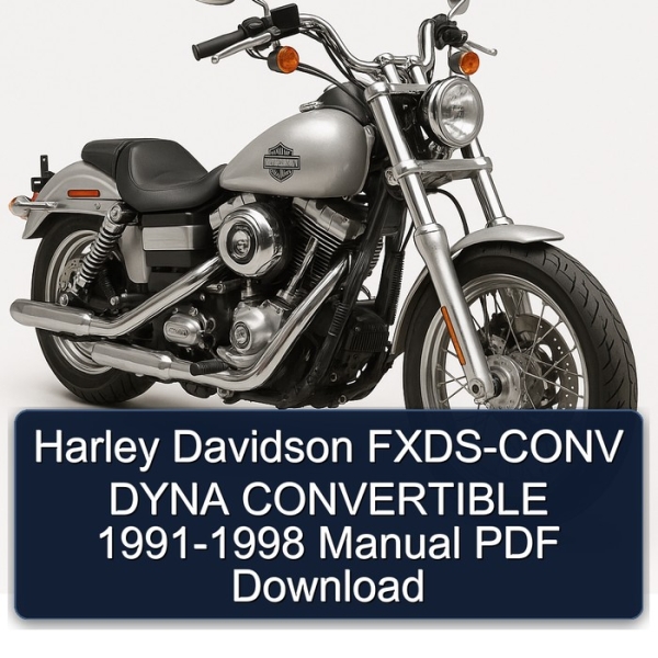 Harley Davidson FXDS-CONV DYNA CONVERTIBLE 1991-1998 Manual PDF Download