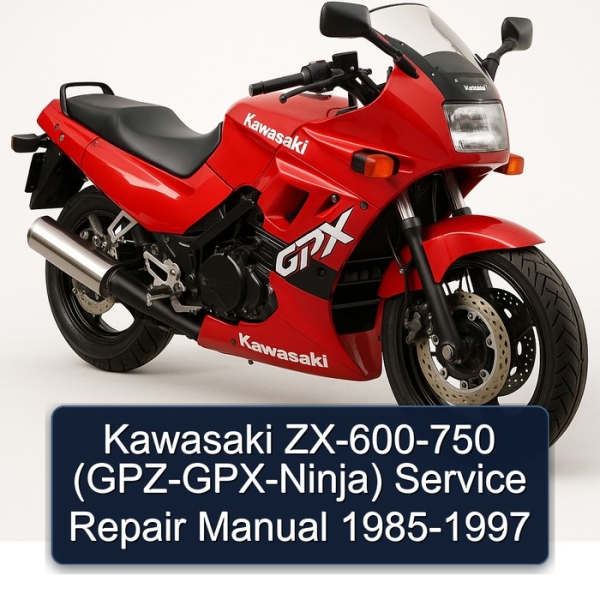 Kawasaki ZX-600-750 (GPZ-GPX-Ninja) Service Repair Manual 1985-1997
