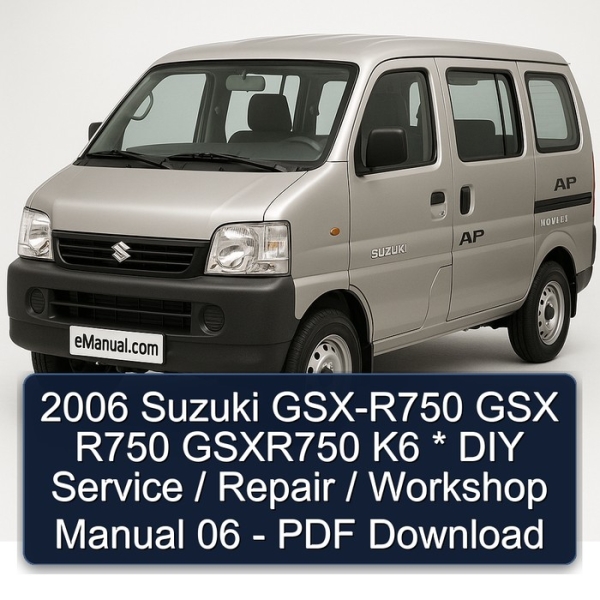2006 Suzuki GSX-R750 GSX R750 GSXR750 K6 * DIY Service / Repair / Workshop Manual 06 - PDF Download
