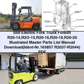 Still Electric Fork Truck Forklift R20-14 to R20-20 Illustrated Master Parts List Manual
