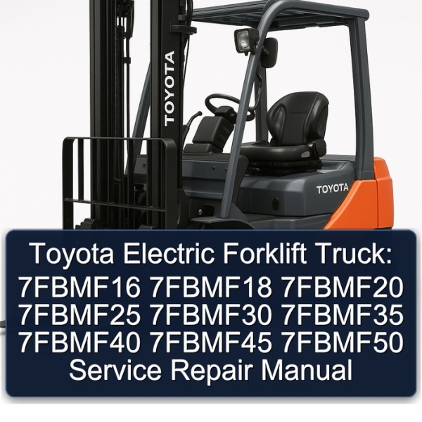 Toyota Electric Forklift Truck: 7FBMF16 7FBMF18 7FBMF20 7FBMF25 7FBMF30 7FBMF35 7FBMF40 7FBMF45 7FBMF50 Service Repair Manual