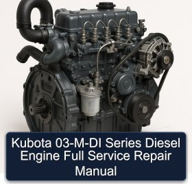 Kubota 03-M-DI Series Diesel Engine Full Service Repair Manual
