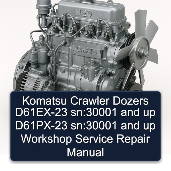 Komatsu Crawler Dozers D61EX-23 sn:30001 and up D61PX-23 sn:30001 and up Workshop Service Repair Manual