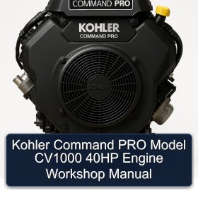 Kohler Command PRO CV1000 40 PS Motor Werkstatt Handbuch