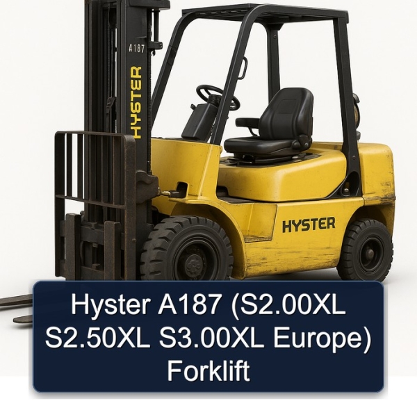 Hyster A187 (S2.00XL S2.50XL S3.00XL Europe) Forklift