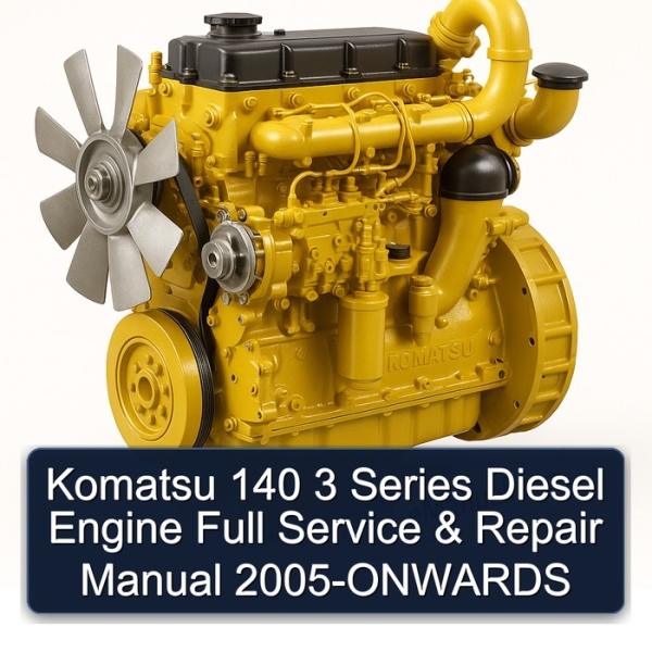 Komatsu 140 3 Series Diesel Engine Full Service & Repair Manual 2005-ONWARDS