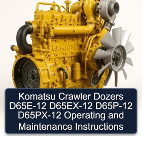 Komatsu Crawler Dozers D65E-12 D65EX-12 D65P-12 D65PX-12 Operating and Maintenance Instructions