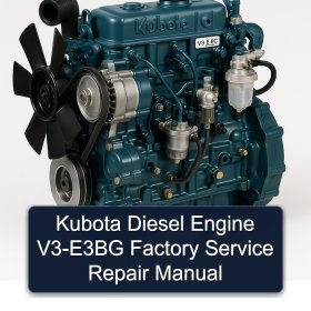 Kubota Diesel Engine V3-E3BG Factory Service Repair Manual