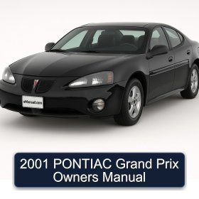 2001 PONTIAC Grand Prix Owners Manual