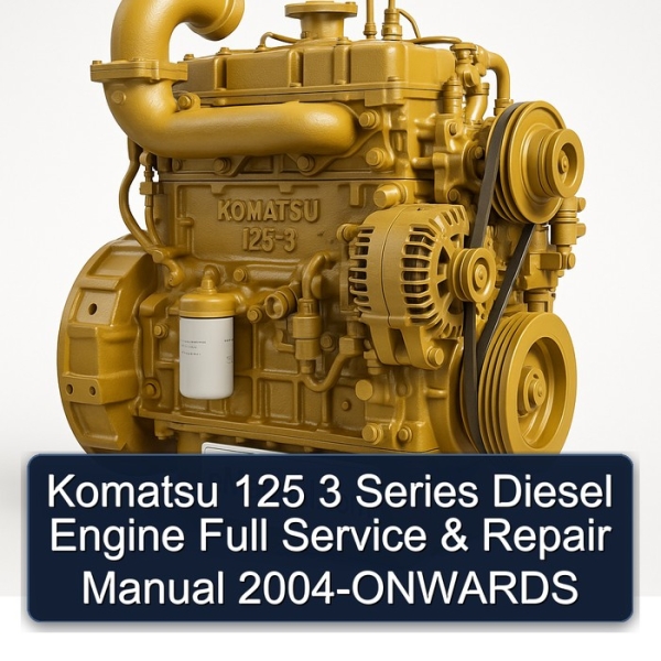 Komatsu 125 3 Series Diesel Engine Full Service & Repair Manual 2004-ONWARDS