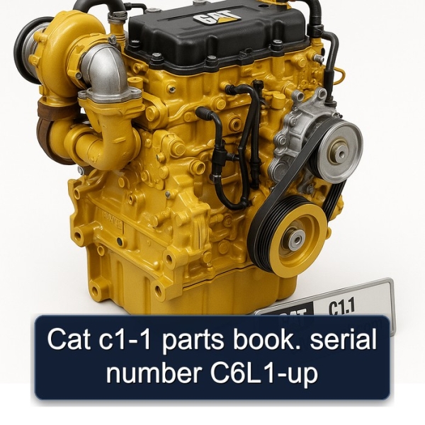 Cat c1-1 parts book. serial number C6L1-up