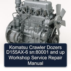 Komatsu Crawler Dozers D155AX-6 sn:80001 and up Workshop Service Repair Manual