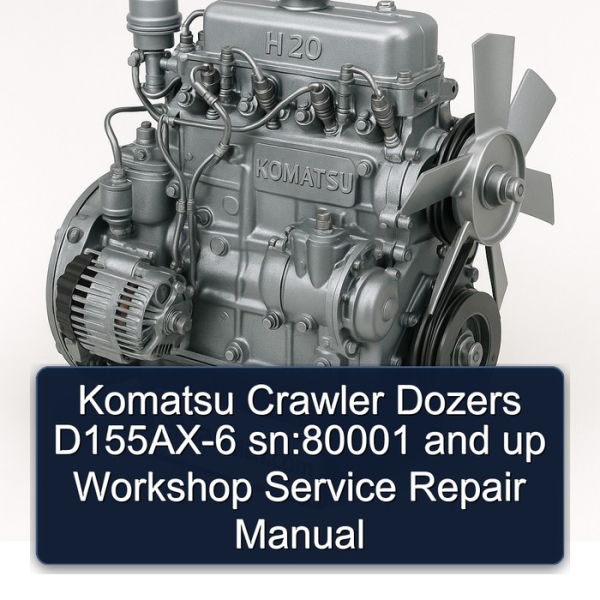 Komatsu Crawler Dozers D155AX-6 sn:80001 and up Workshop Service Repair Manual