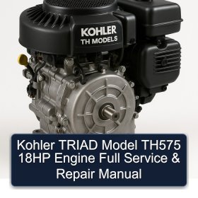 Kohler TRIAD Model TH575 18HP Engine Full Service & Repair Manual