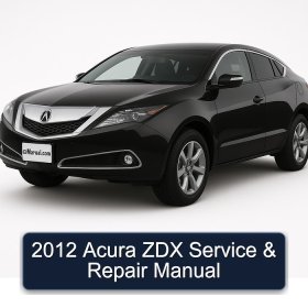 2012 Acura ZDX Service & Repair Manual