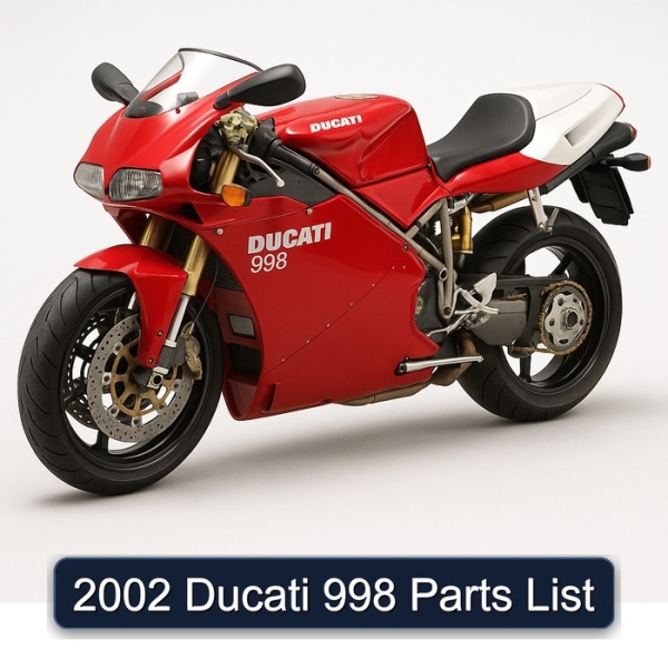 2002 Ducati 998 Parts List