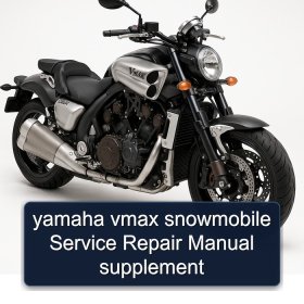 yamaha vmax snowmobile Service Repair Manual supplement