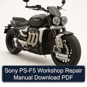Sony PS-F5 Workshop Repair Manual Download PDF