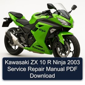 Kawasaki ZX 10 R Ninja 2003 Service Repair Manual PDF Download