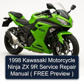 1998 Kawasaki Motorcycle Ninja ZX 9R Service Repair Manual ( FREE Preview )