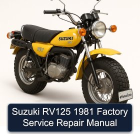 Suzuki RV125 1981 Factory Service Repair Manual
