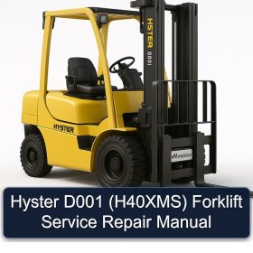 Hyster D001 (H40XMS) Forklift Service Repair Manual