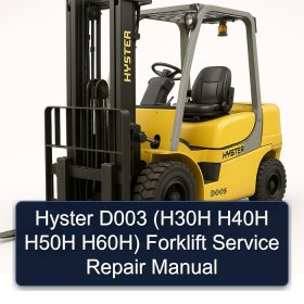 Hyster D003 (H30H H40H H50H H60H) Forklift Service Repair Manual
