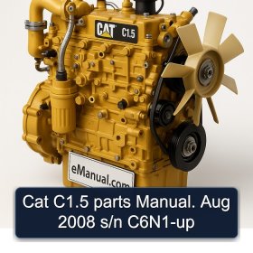 Cat C1.5 parts Manual. Aug 2008 s/n C6N1-up