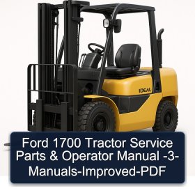 Ford 1700 Tractor Service Parts & Operator Manual -3- Manuals-Improved-PDF