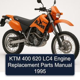 KTM 400 620 LC4 Engine Replacement Parts Manual 1995