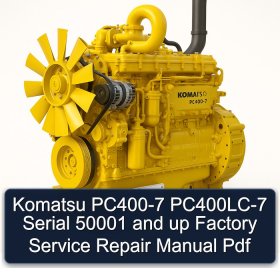 Komatsu PC400-7 PC400LC-7 Serial 50001 and up Factory Service Repair Manual Pdf