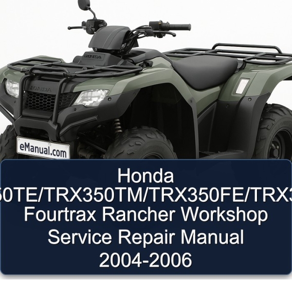 Honda TRX350TE/TRX350TM/TRX350FE/TRX350FM Fourtrax Rancher Workshop Service Repair Manual 2004-2006