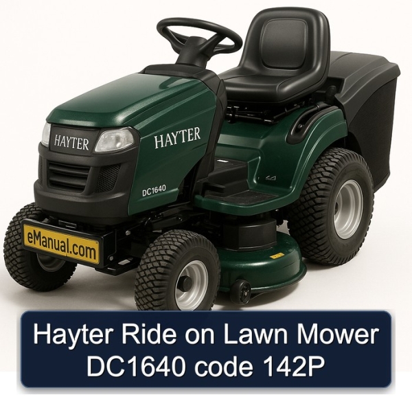 Hayter Ride on Lawn Mower DC1640 code 142P