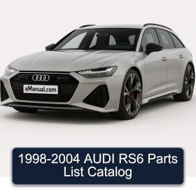 1998-2004 AUDI RS6 Parts List Catalog