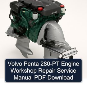 Volvo Penta 280-PT Engine Workshop Repair Service Manual PDF Download