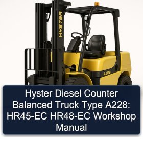 Hyster Diesel Counter Balanced Truck Type A228: HR45-EC HR48-EC Workshop Manual