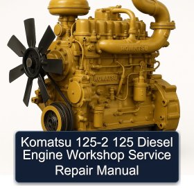 Komatsu 125-2 125 Diesel Engine Workshop Service Repair Manual