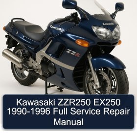 Kawasaki ZZR250 EX250 1990-1996 Full Service Repair Manual