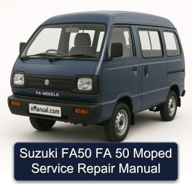 Suzuki FA50 FA 50 Moped Service Repair Manual