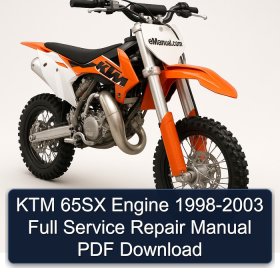 KTM 65SX Engine 1998-2003 Full Service Repair Manual PDF Download