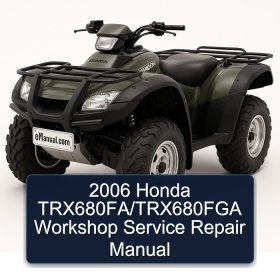 2006 Honda TRX680FA/TRX680FGA Workshop Service Repair Manual