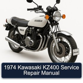 1974 Kawasaki KZ400 Service Repair Manual