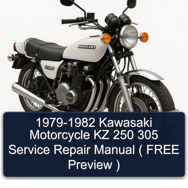 1979-1982 Kawasaki Motorcycle KZ 250 305 Service Repair Manual ( FREE Preview )