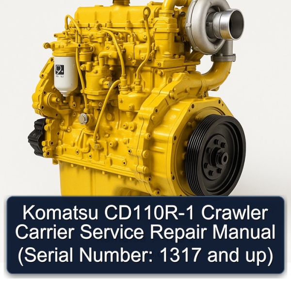 Komatsu CD110R-1 Crawler Carrier Service Repair Manual (Serial Number: 1317 and up)