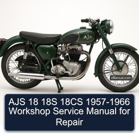AJS 18 18S 18CS 1957-1966 Workshop Service Manual for Repair
