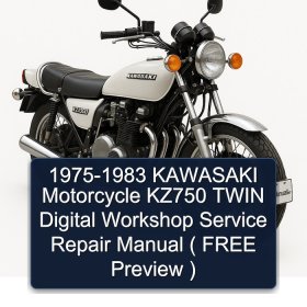 1975-1983 KAWASAKI Motorcycle KZ750 TWIN Digital Workshop Service Repair Manual ( FREE Preview )