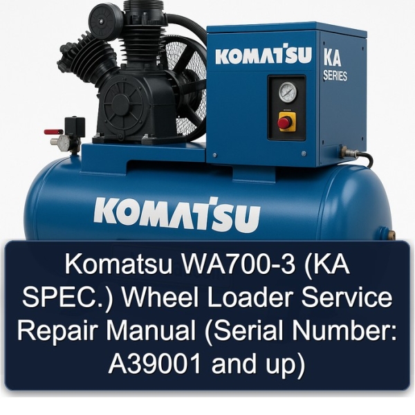 Komatsu WA700-3 (KA SPEC.) Wheel Loader Service Repair Manual (Serial Number: A39001 and up)