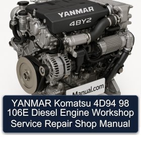 YANMAR Komatsu 4D94 98 106E Diesel Engine Workshop Service Repair Shop Manual