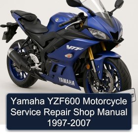 Yamaha YZF600 Motorcycle Service Repair Shop Manual 1997-2007